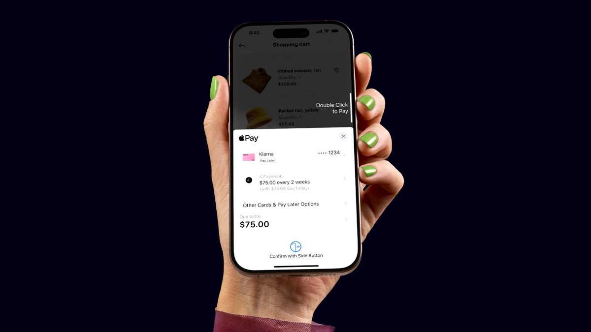 klarna payment with apple wallet