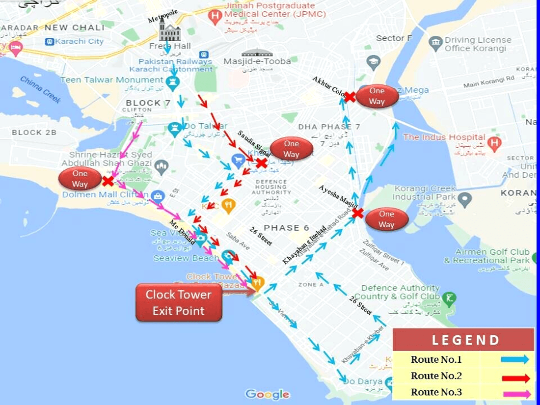 Karachi traffic plan for New Year’s Eve